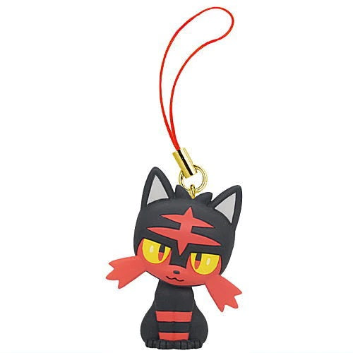 Pokemon Fire Type Plush Keychain - 1 Inch Cute Mascot Charm by Takara Tomy | Perfect for Backpacks, Key Rings & Gift Giving for Anime Fans