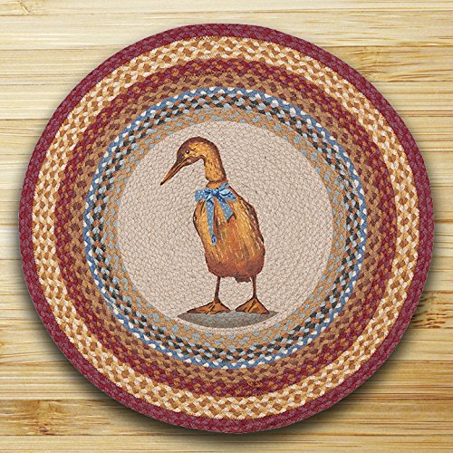 Premium Earth Rugs 66-450BRD Handwoven Area Rug - Harvest Orange, Burgundy & Natural Colors - Perfect for Living Room, Bedroom or Home Decor