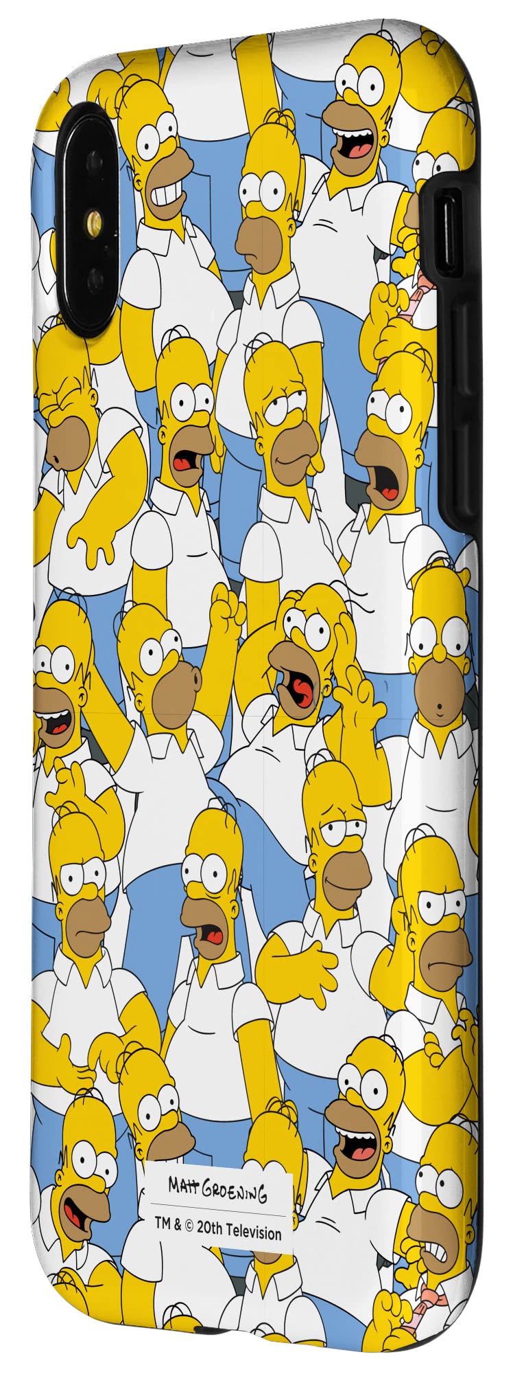 iPhone X/XS The Simpsons Homer Simpson Printed Phone Case - Durable Protective Cover for Daily Use, Work & Travel