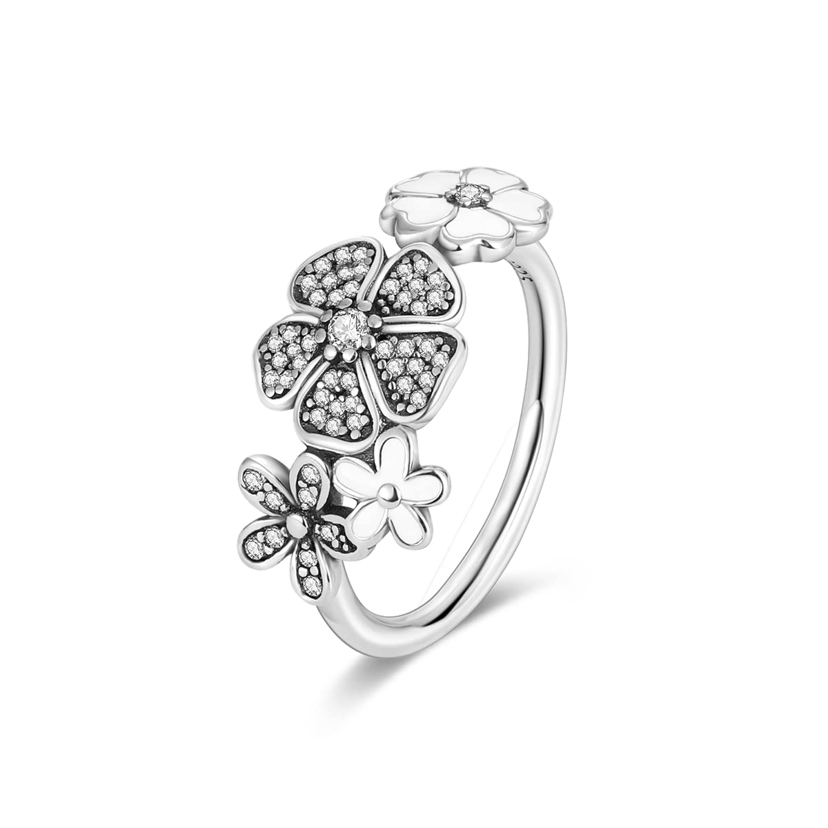 925 Sterling Silver Rings for Women - Cubic Zirconia Vintage Wedding Band Jewelry Set, Elegant Stackable Rings for Everyday Wear, Anniversary Gift & Special Occasions