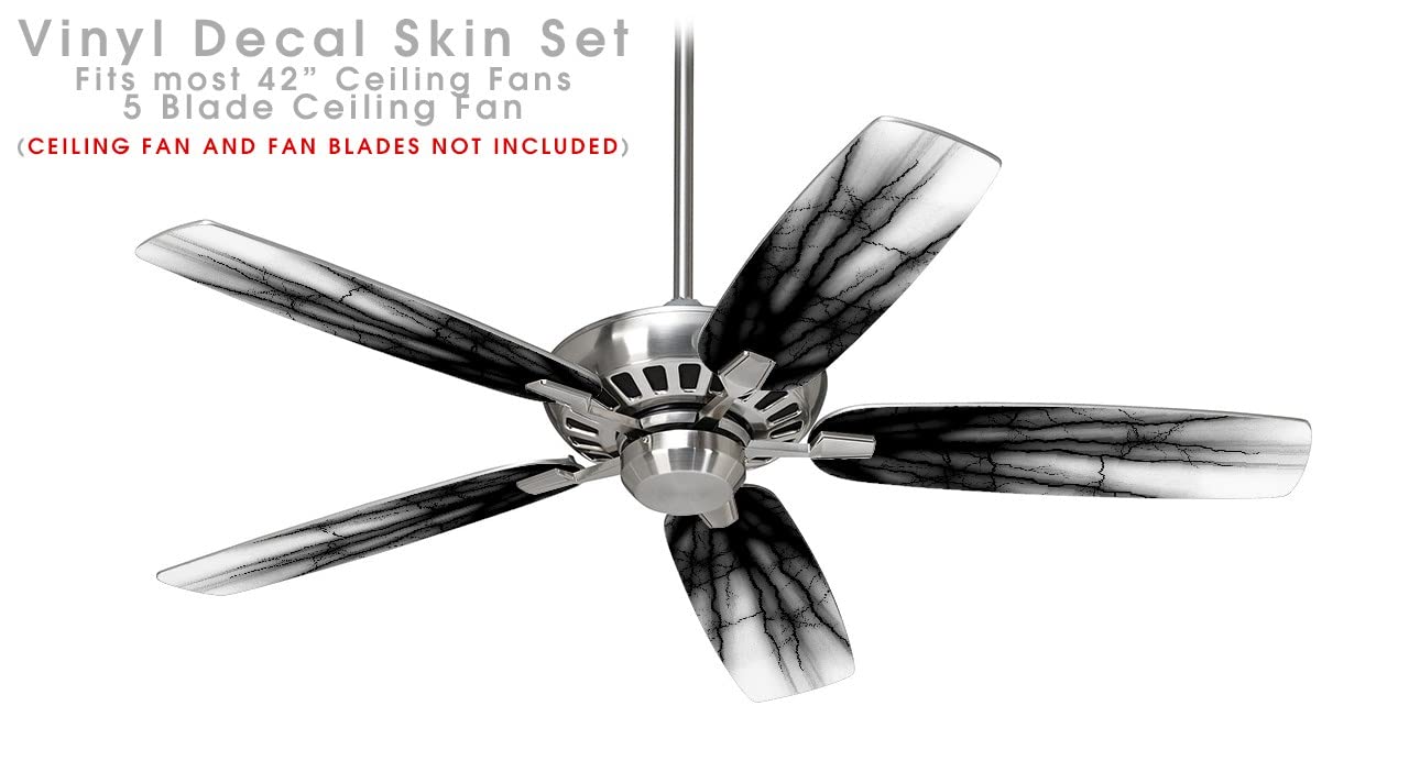 Black Ceiling Fan Skin Kit - Fits Most 42 Inch Ceiling Fans (Fan & Blades Sold Separately) | Easy DIY Upgrade for Bedroom, Living Room, or Patio