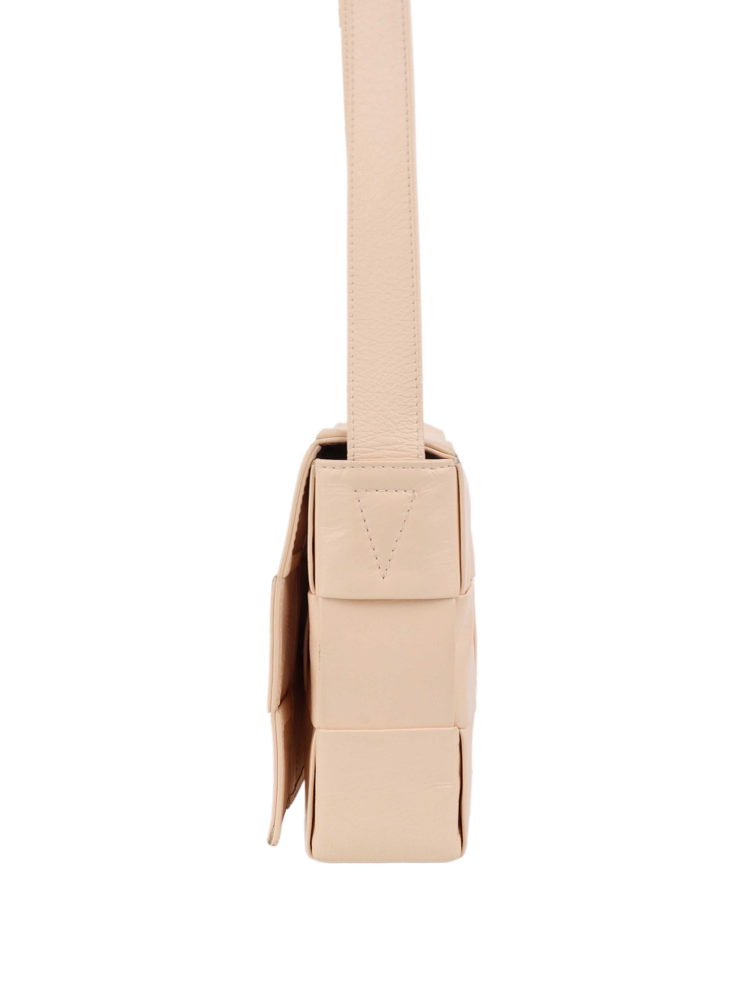 Bottega Veneta Light Peach Cassette Bag - Luxury Crossbody Handbag for Women | Perfect for Date Night, Office & Travel Accessories
