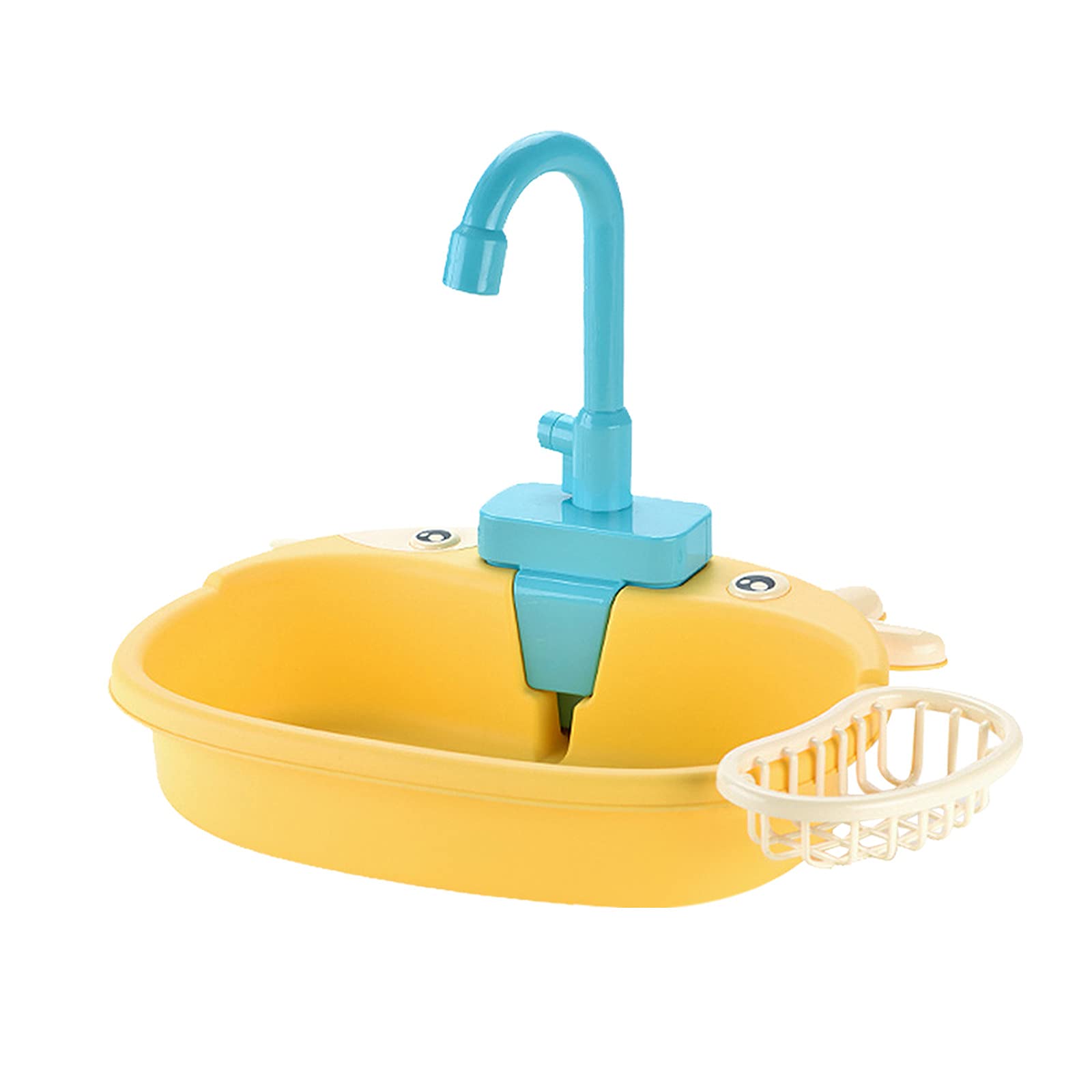 Monthlove Pretend Play Kitchen Sink Toy Set with Dishes & Fruits - Kids Role Play Kitchen Playset for Boys & Girls - Perfect for Toddler Learning & Imaginative Play at Home