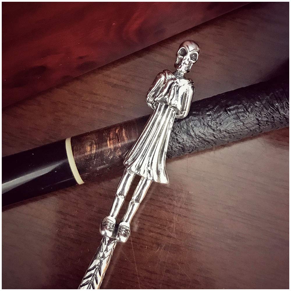 Premium 925 Sterling Silver Tobacco Pipe Tamper Tool - Durable Metal Anti-Extinguishing Pressure Bar for Pipe Cleaning & Maintenance - Perfect for Pipe Smokers & Collectors - Ideal for Home, Office & Outdoor Use