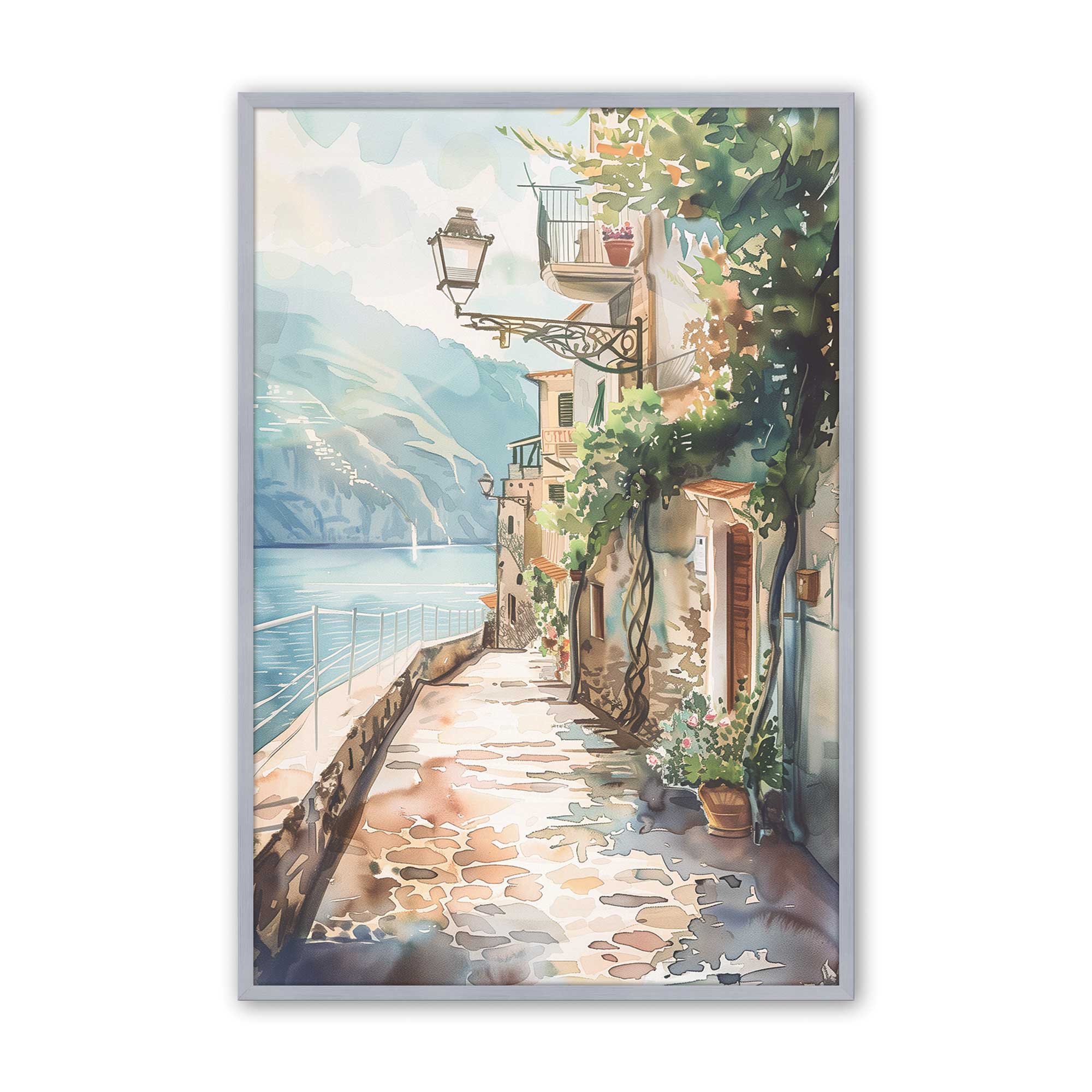 Coastal Greeting v2 Print - Beach Themed Wall Art Decor for Living Room, Bedroom & Office | Perfect for Home, Vacation House & Gift Giving