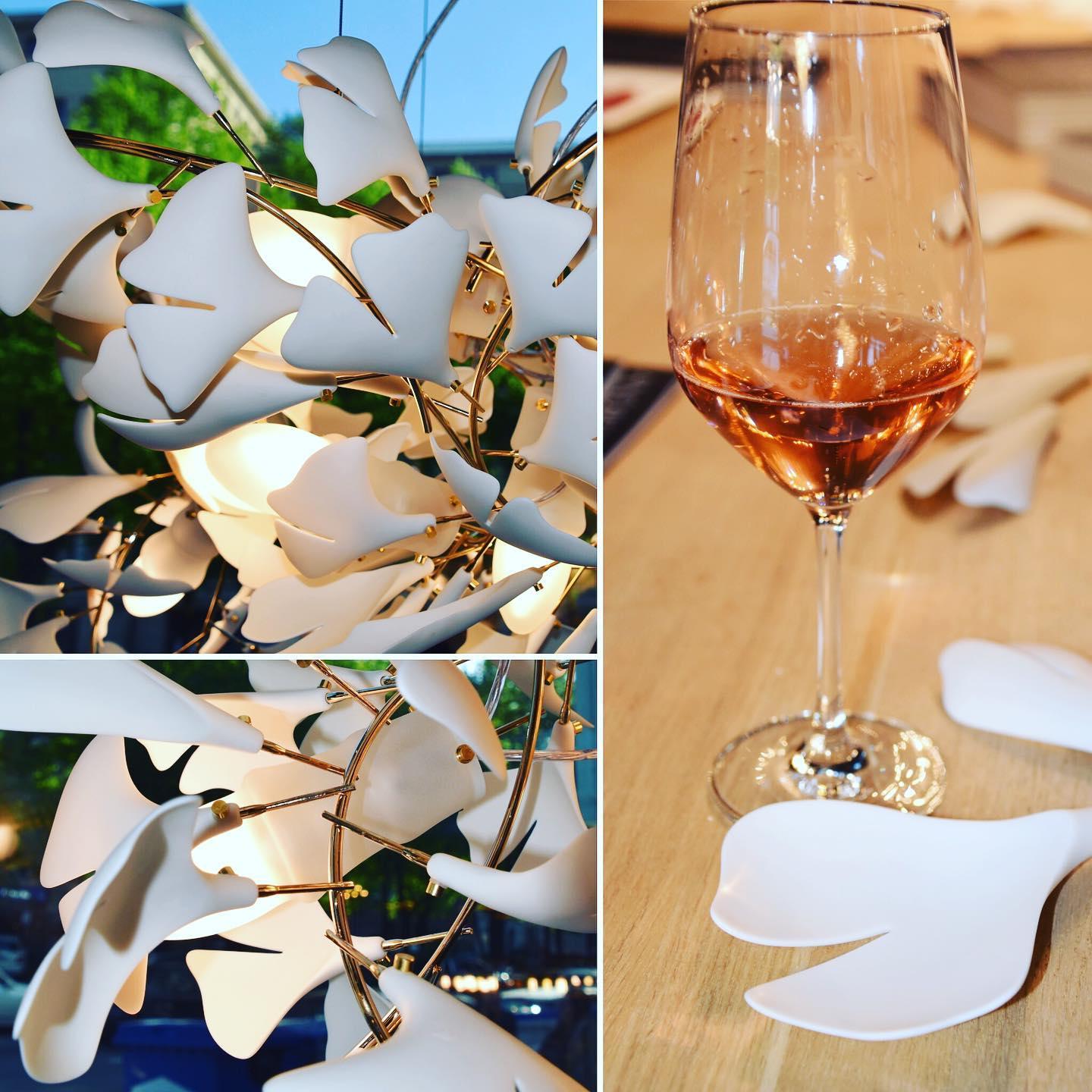 Elegant Ginkgo Leaf Chandelier - Modern Crystal Ceiling Light Fixture for Dining Room, Living Room & Bedroom Decor