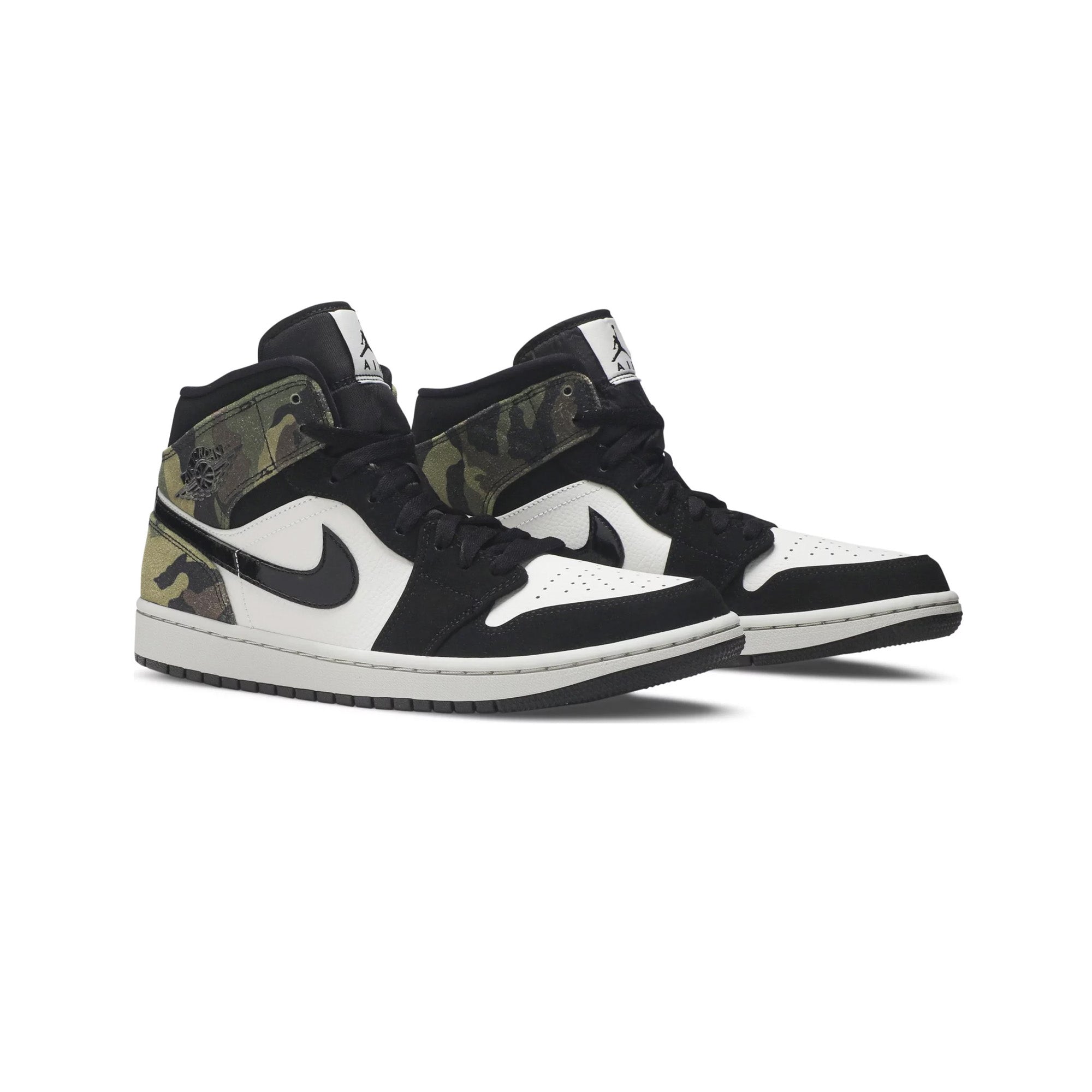 Air Jordan 1 Mid 'Camo' Sneakers for Men (2020 Release) - Basketball Shoes & Streetwear Fashion for Casual Wear and Sports