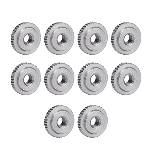 304 Stainless Steel Knurled Thumb Nut - M4 Thin Firm Thumb Screw for 3D Printer Beds, Machine Tools & Cabinet Assembly | Durable Fastener for DIY Projects & Industrial Applications