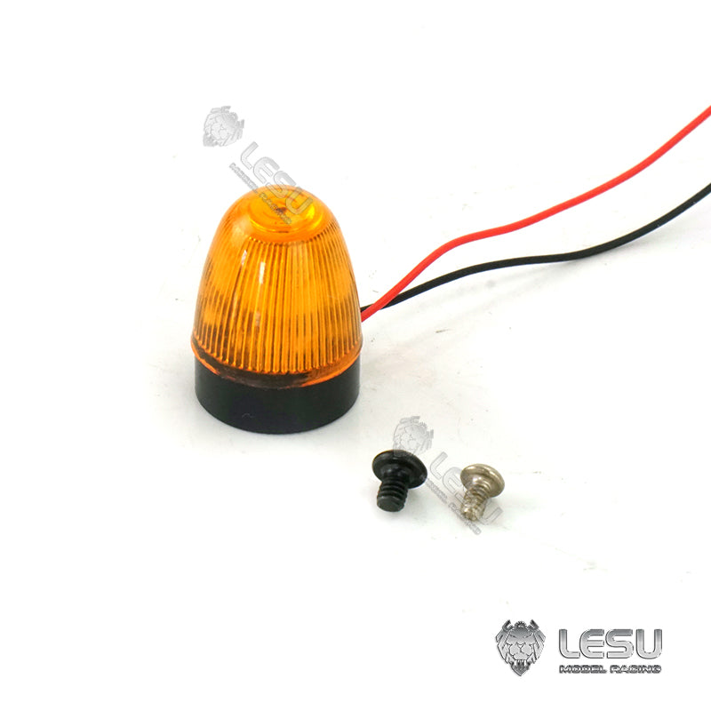 1/14 Scale LESU Rotating Warning Lamp for Tamiya RC Tractor Truck - Plastic Roof Light Upgrade Part | DIY Model Accessory for Construction Vehicle Scenes & Dumper Truck Displays