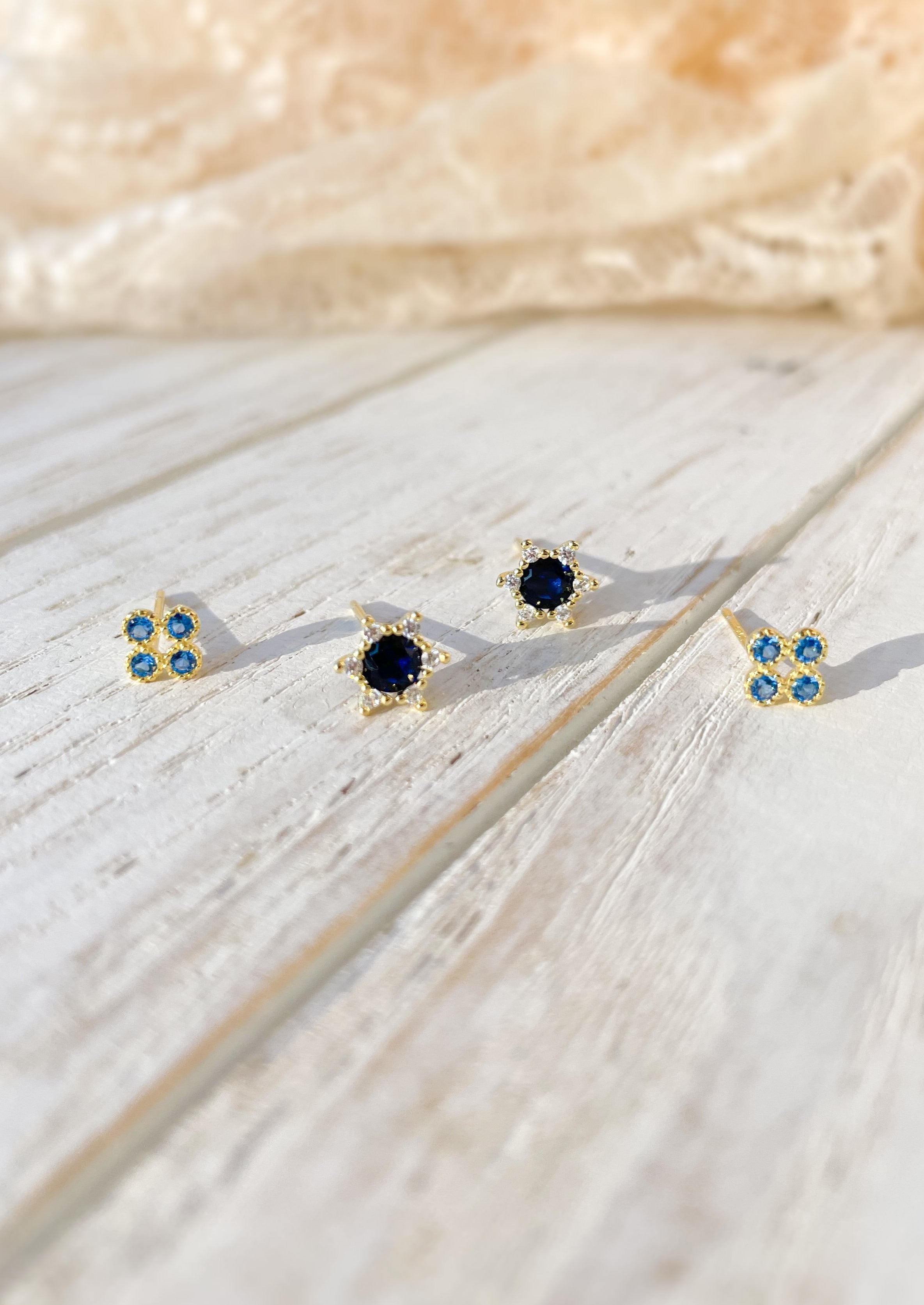 Miranda Gold Stud Earrings for Women - 14K Gold Plated Hypoallergenic Earrings - Minimalist Stud Earrings for Everyday Wear, Gift, Party & Work