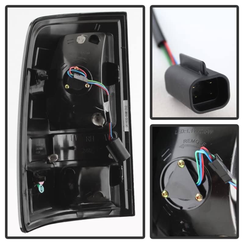 Spyder Auto 5077530 LED Tail Lights for Dodge Ram 1500 2500 3500 (2013-2018) - Black Smoke Style - Direct Replacement - Enhanced Visibility & Safety - Perfect for Night Driving & Off-Road Adventures