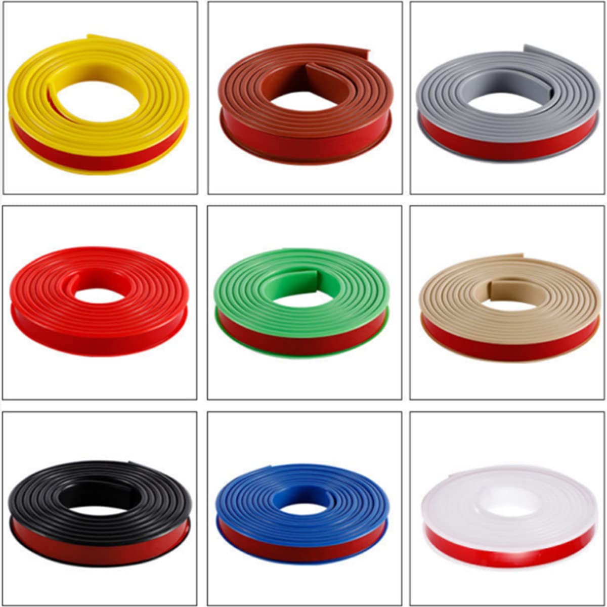 5M TPE Self-Adhesive Furniture Edge Trim - U-Shaped Protective Sealing Strip for Kitchen Countertops, Cabinets & Wardrobes | 12mm Blue Anti-Collision Shockproof DIY Edge Guard | Perfect for Home Improvement & Furniture Protection