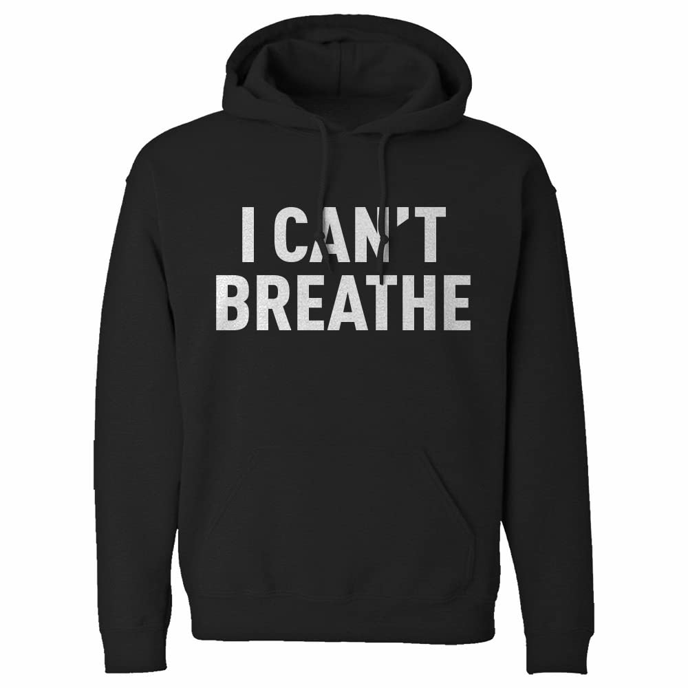 Indica Plateau 'I Can't Breathe' Unisex Hoodie - Comfortable Streetwear for Casual Wear, Social Activism & Everyday Outfits