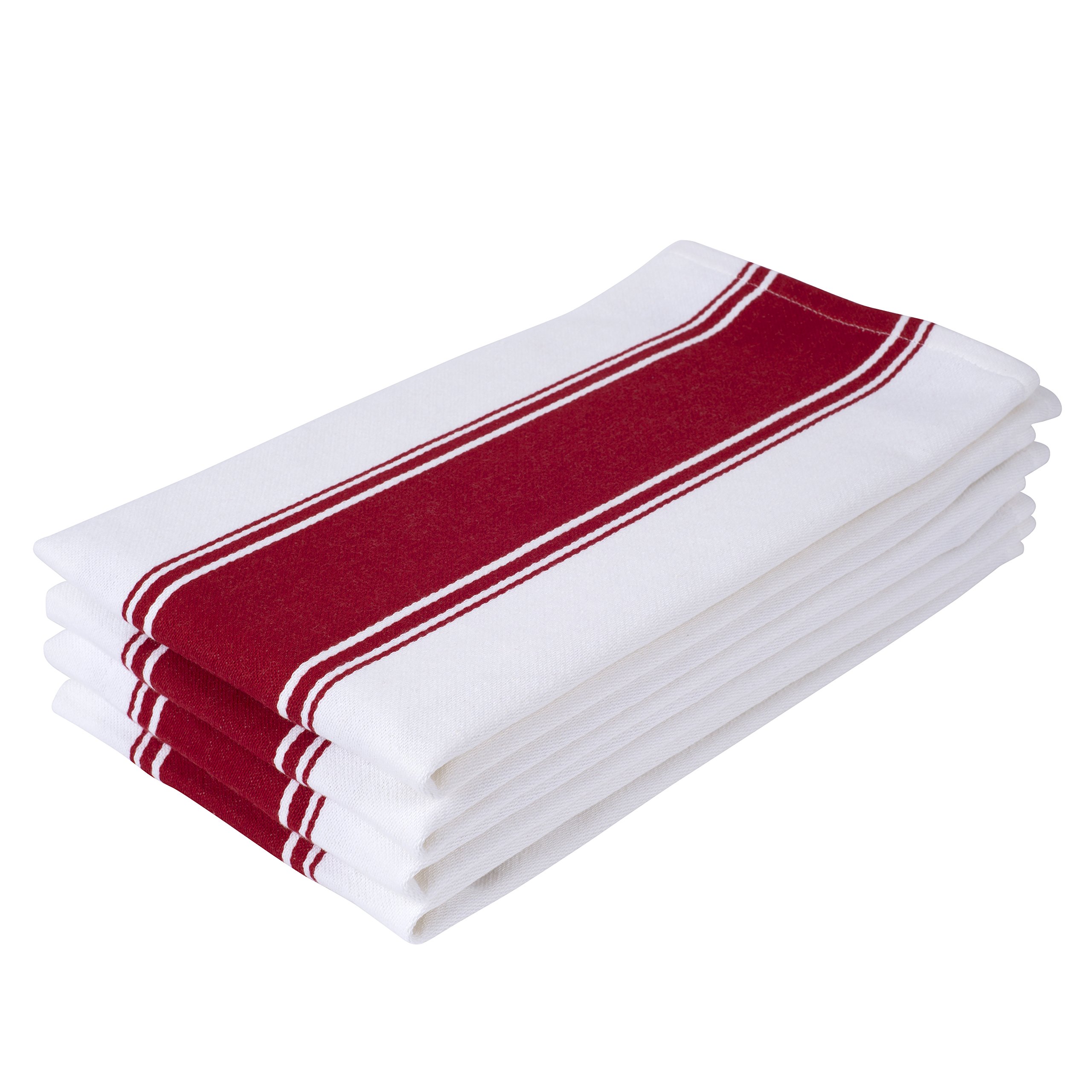 Premium Cotton Kitchen Dish Towels Set of 4 - 20