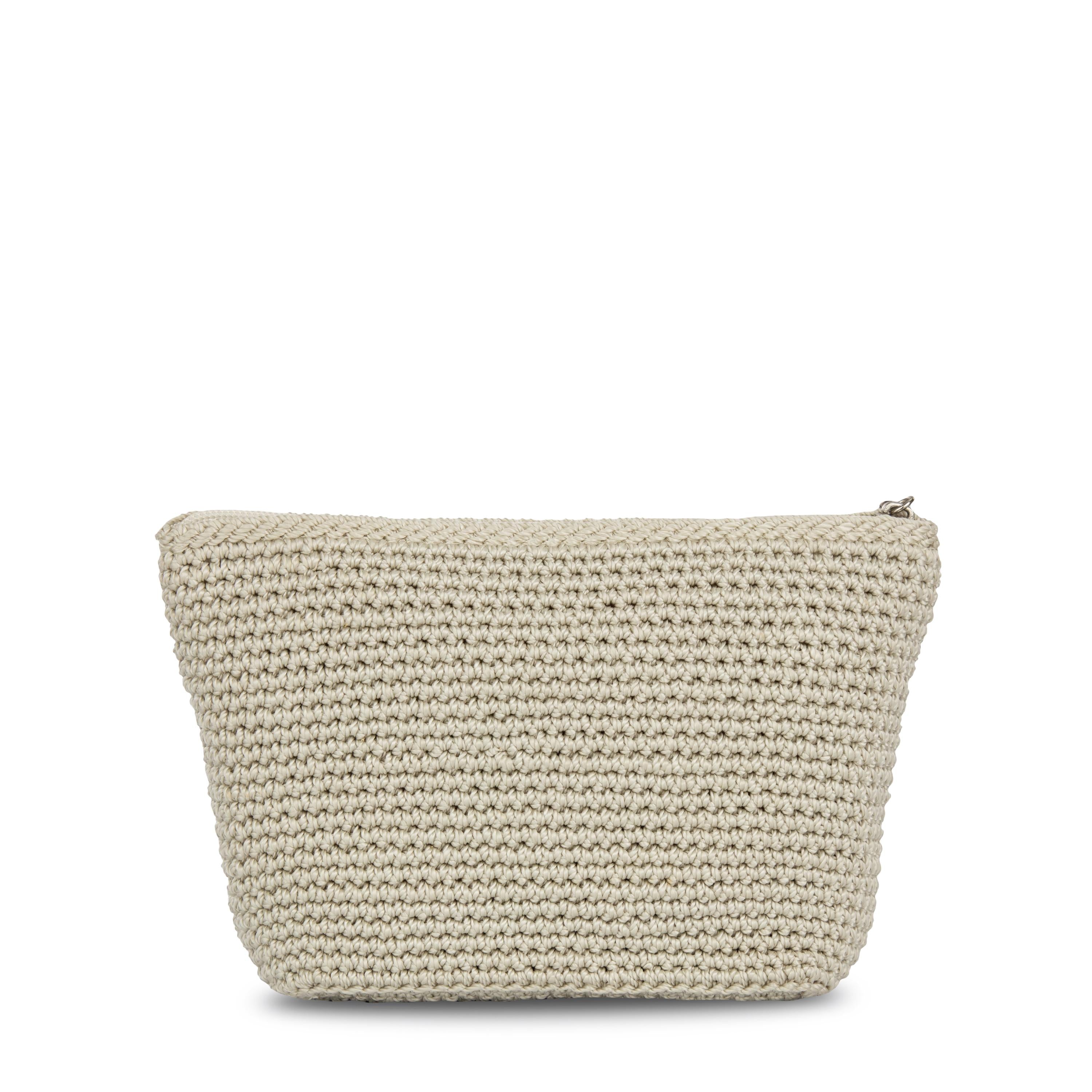 Handmade Crochet Essential Pouch - Natural Cotton Small Bag for Keys, Coins & Jewelry - Perfect for Travel, Gifts & Everyday Use