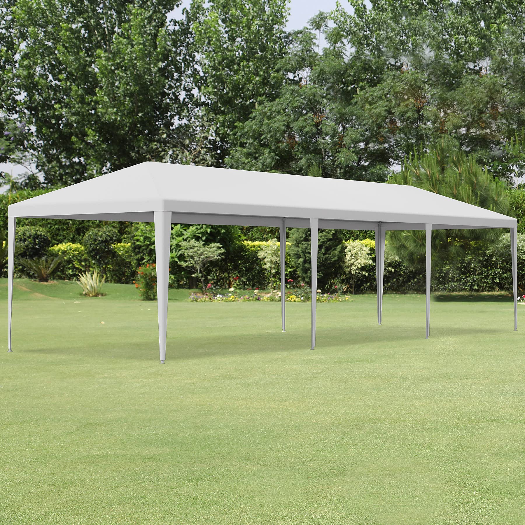 10x30 Heavy Duty Waterproof Party Tent - Outdoor Wedding Canopy with Removable Sidewalls - White Gazebo Shelter for BBQ, Events & Parties - Perfect for Backyard Gatherings, Festivals & Commercial Use