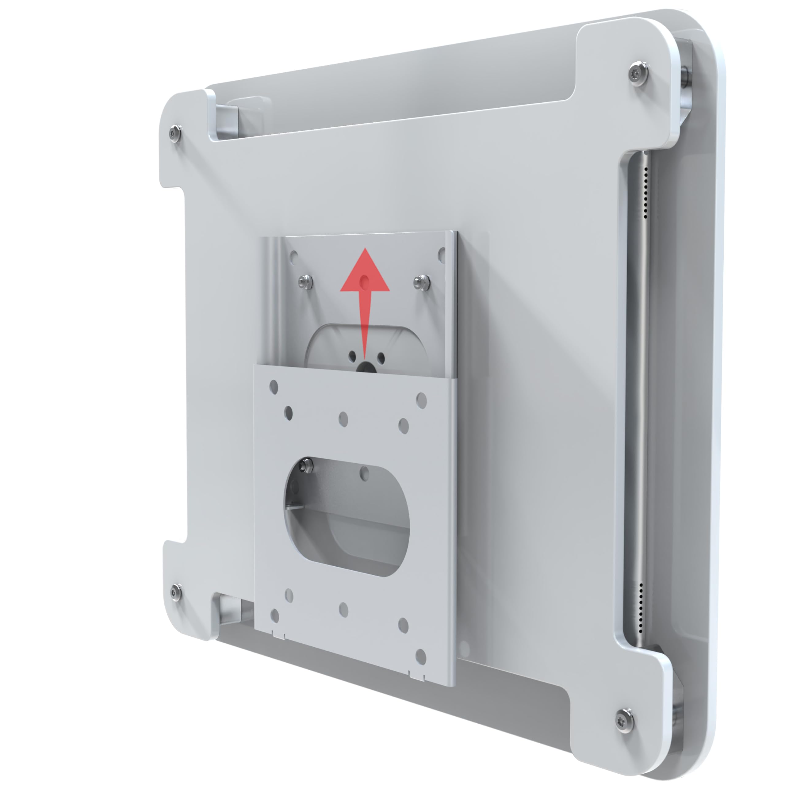Secure Acrylic iPad Wall Mount Bracket - Anti-Theft Enclosure for iPad 10.2