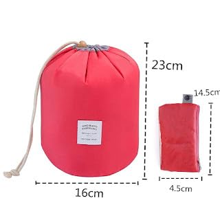 KARMBHUVI Large Waterproof Makeup Bag for Women - Multifunctional Travel Cosmetic Organizer with Drawstring, Perfect for Toiletries, Cosmetics & Travel Essentials | Ideal for Vacation, Gym & Daily Use
