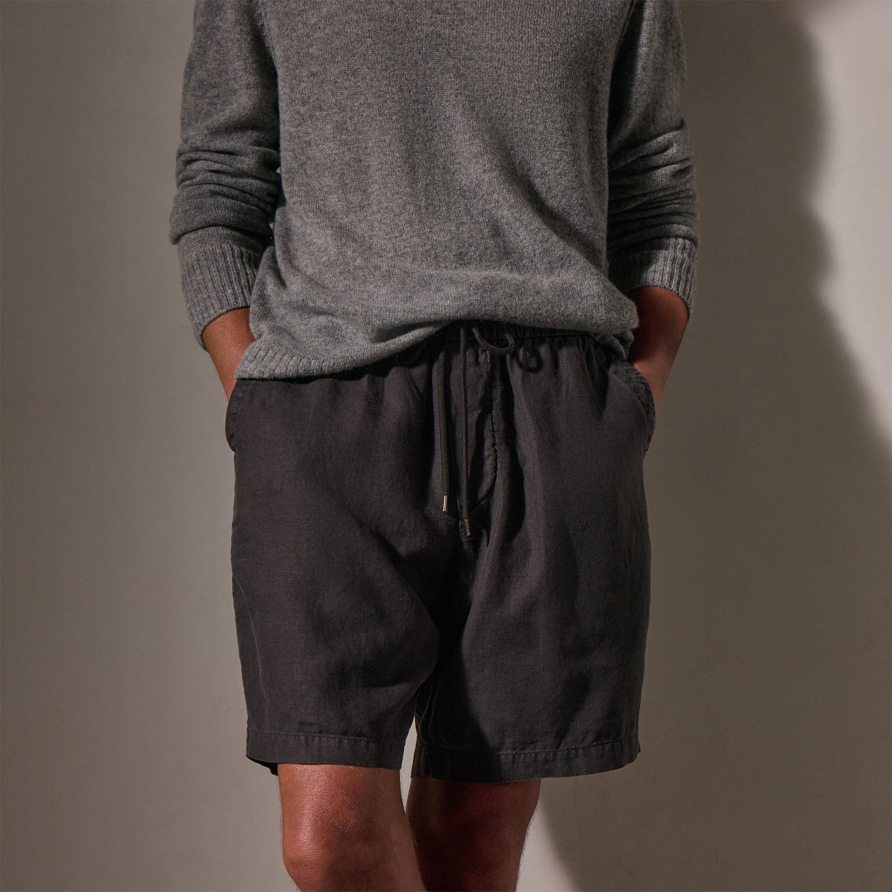 Relaxed Fit Linen Shorts for Men - Comfortable Magma Pigment Casual Summer Shorts | Perfect for Beach, Vacation & Outdoor Activities