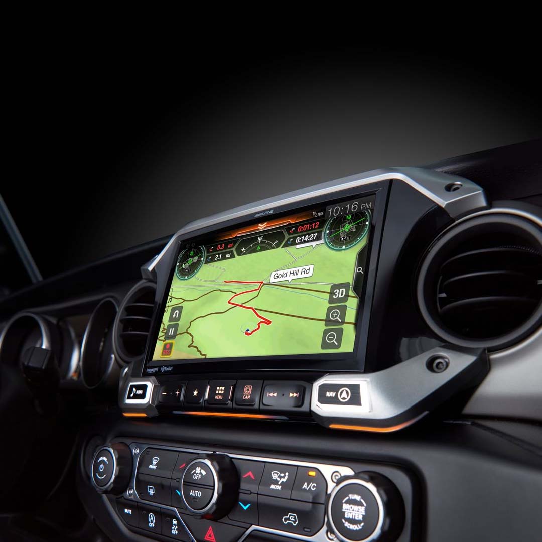Alpine X409 WRA JL 9-Inch Weatherproof Off-Road GPS Navigation System for Jeep Wrangler (2018) - Perfect for Off-Roading, Camping & Outdoor Adventures