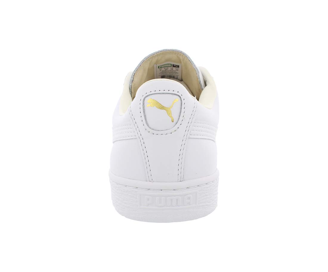 PUMA Men's Basket Classic XXI Lace-Up Sneakers - White Casual Shoes for Men | Comfortable Walking & Everyday Wear | Gym, Work, Street Style Fashion