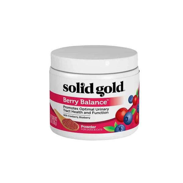 Premium Solid Gold Berry Balance Powder 3.5oz - Urinary Tract Support for Dogs & Cats | Cranberry Supplement for Pets | Supports Bladder Health - Ideal for Daily Pet Care & UTI Prevention