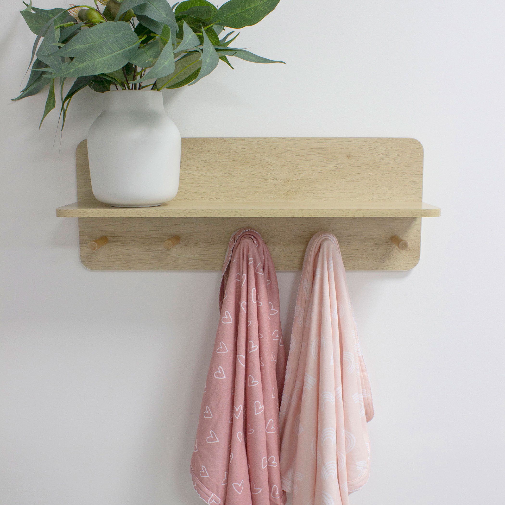 Nordic Style 2-Pack Jersey Wrap in Dusty Berry & Rose - Soft & Cozy for Home, Office, and Travel