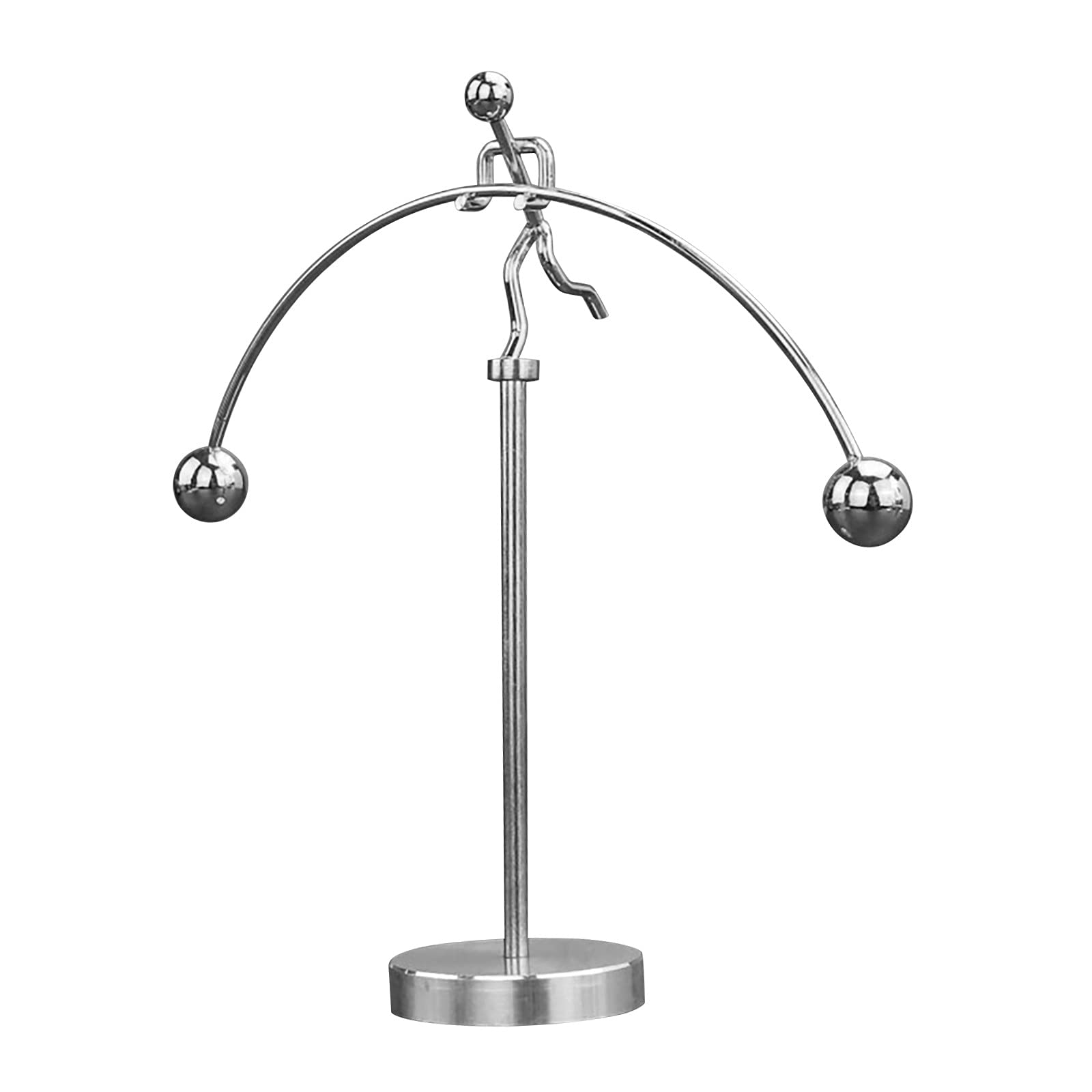 Newton's Cradle Balance Ball Physics Desk Toy - Finger Cradle Instrument with Steel Balls, Science Decor for Office & Home Decorations - Perfect Stress Reliever & Educational Gift for Kids & Adults