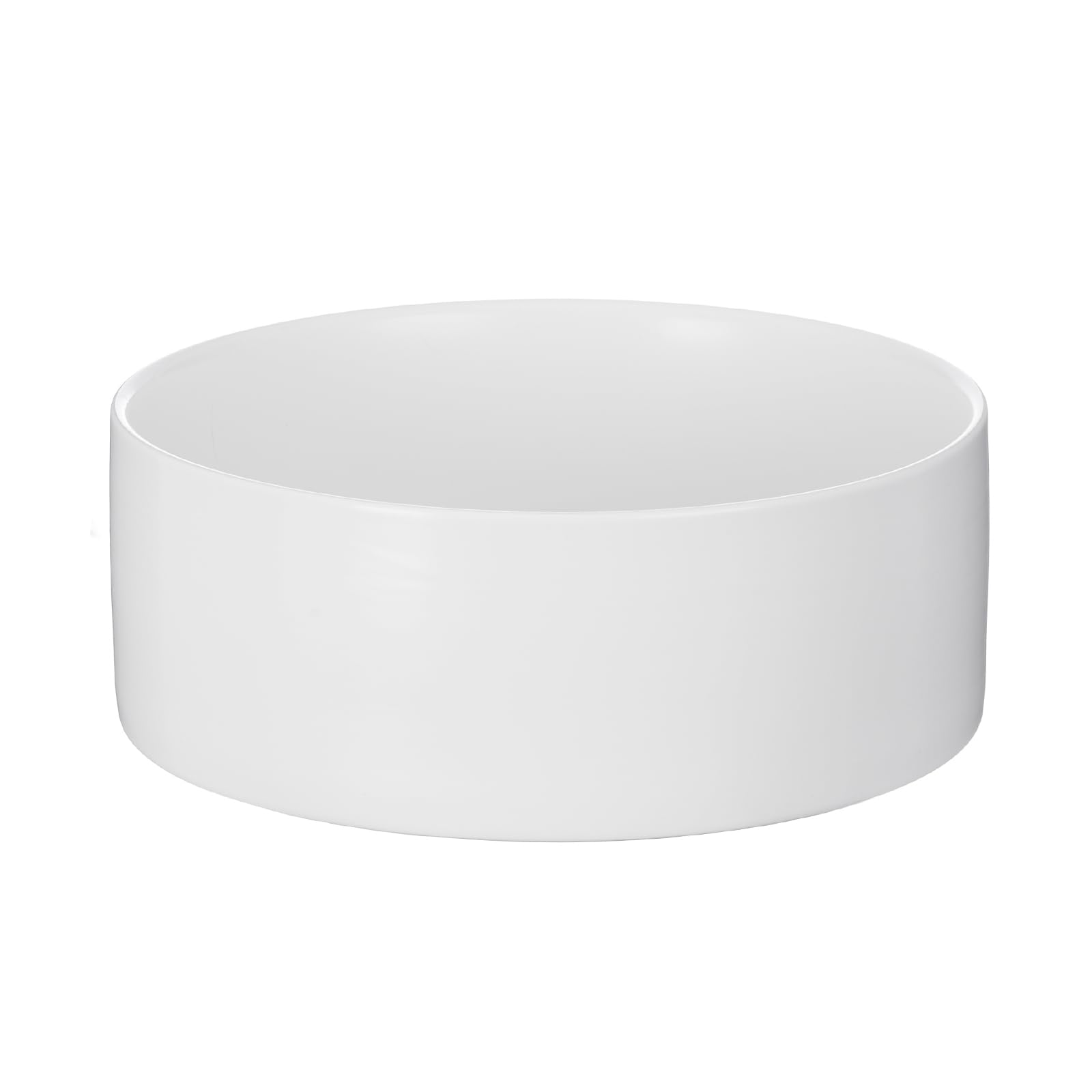 8'' Ceramic Dog Bowl - 70Oz Heavy-Duty Non-Slip Pet Food & Water Dish for Medium & Large Dogs, Food Grade Stoneware, Dishwasher & Microwave Safe - Perfect for Home, Kitchen, or Outdoor Use - White