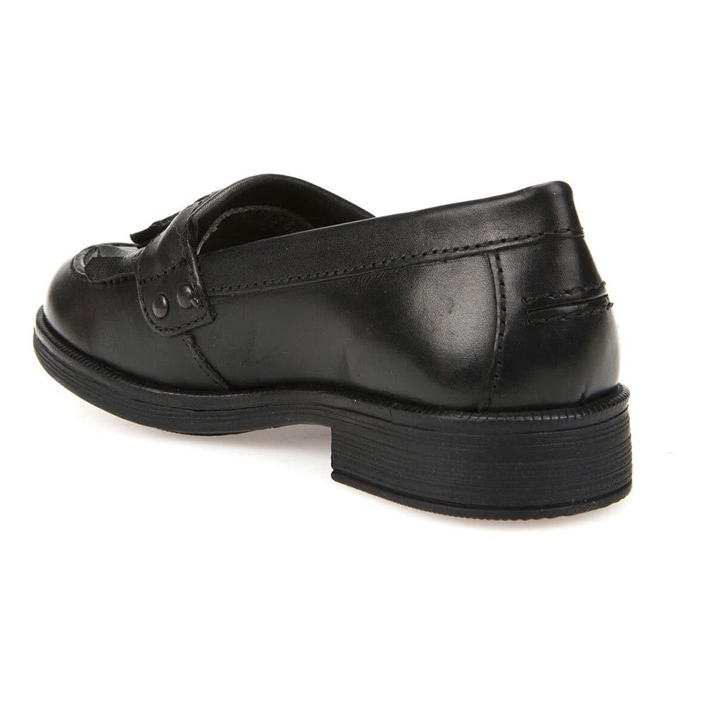 Geox Girls' Comfortable Leather Moccasin Shoes - Soft Sole Slip-On Loafers for School & Play | Perfect for Everyday Wear & Casual Outings