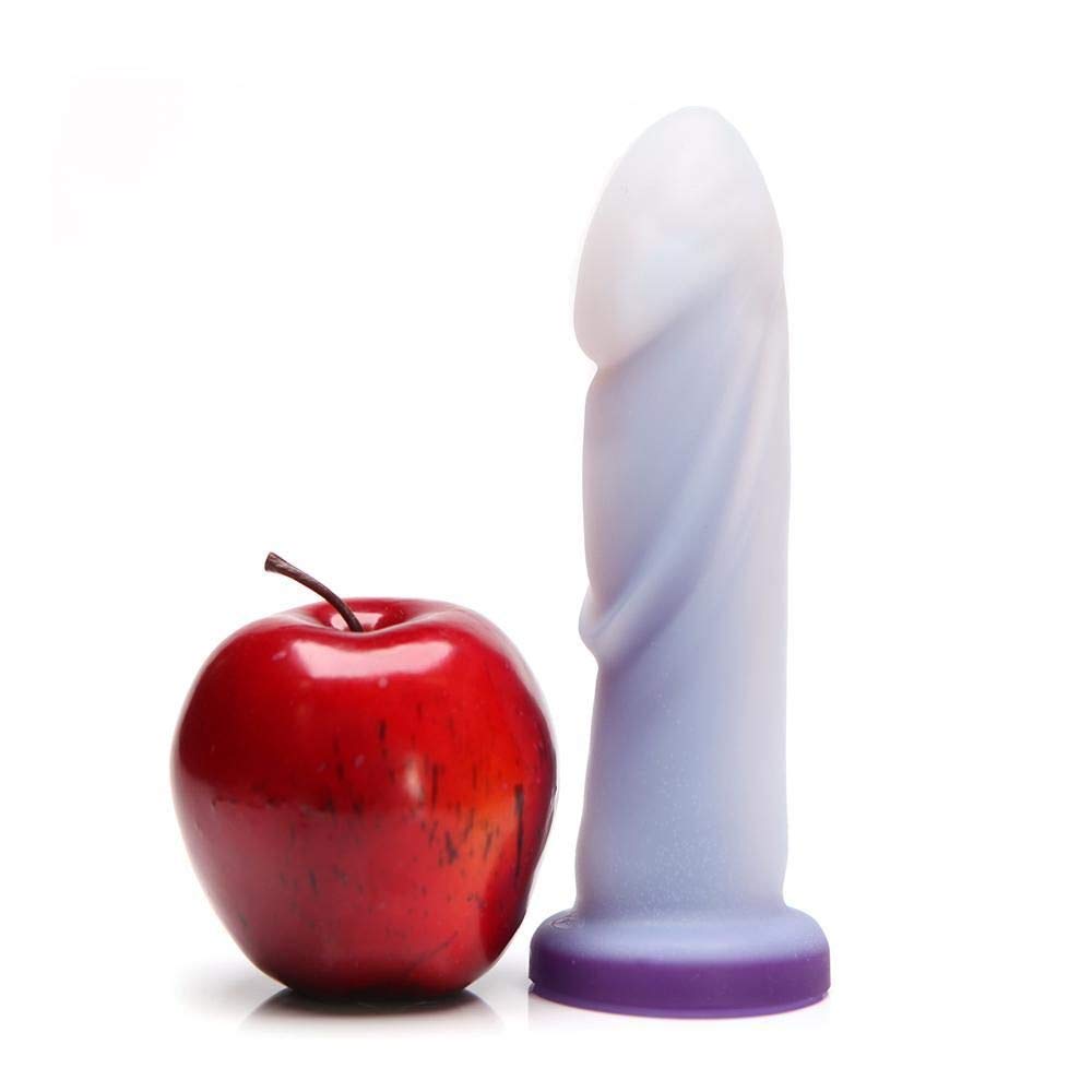 Tantus Cush O2 Dual Density Silicone Dildo - Ultra-Premium Body-Safe Vibrator for G-Spot & P-Spot Stimulation | Harness Compatible Sex Toy for Men, Women & LGBTQ | Anal & Vaginal Use | Matte Twilight Finish | Perfect for Solo Play & Couples Intimacy
