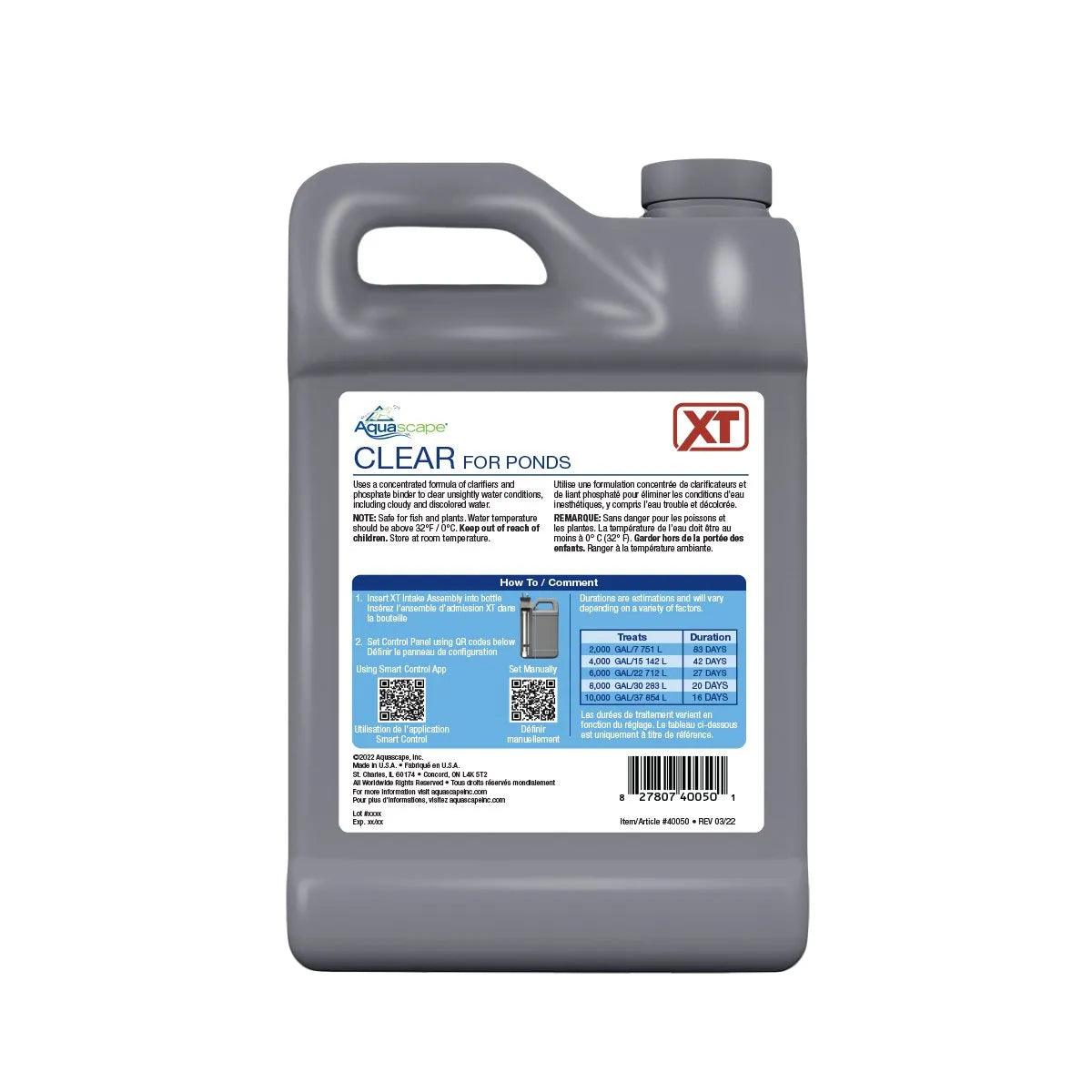 Clear for Ponds XT - Premium Pond Water Clarifier | Eliminates Algae & Cloudy Water | Safe for Fish & Plants | Perfect for Garden Ponds, Koi Ponds & Water Features