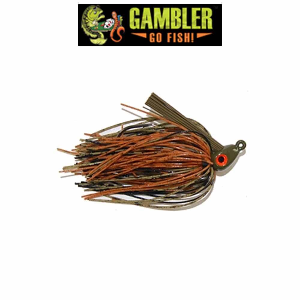 Gambler Heavy Cover Swim Jig 5/16 oz - Premium Bass Fishing Lure for Weeds & Heavy Cover - Perfect for Freshwater & Saltwater Fishing