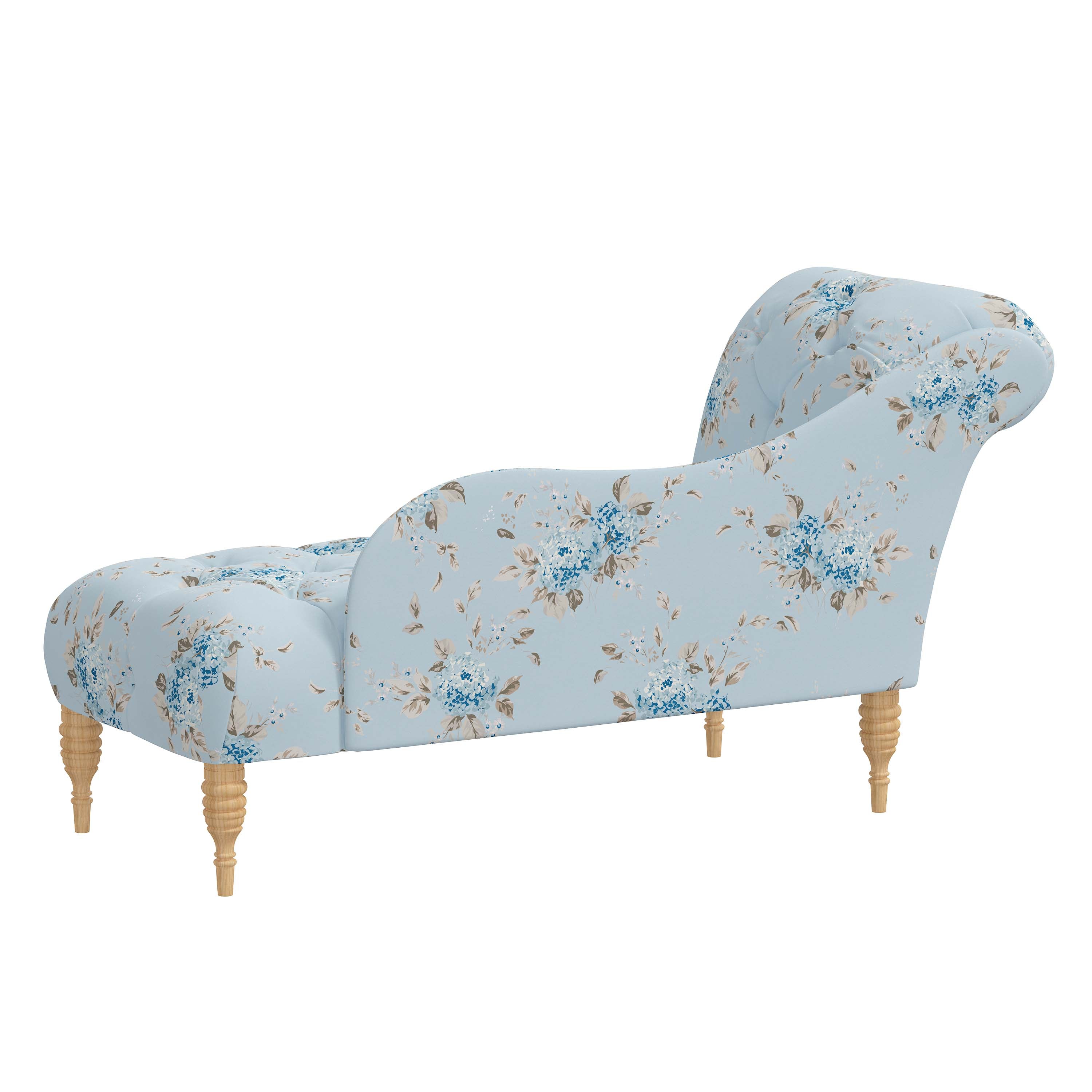 Rowen Chaise Lounge Chair - Modern Accent Furniture for Living Room, Bedroom & Patio - Stylish Upholstered Seating with Wooden Legs - Perfect for Relaxing, Reading & Decorating Your Home