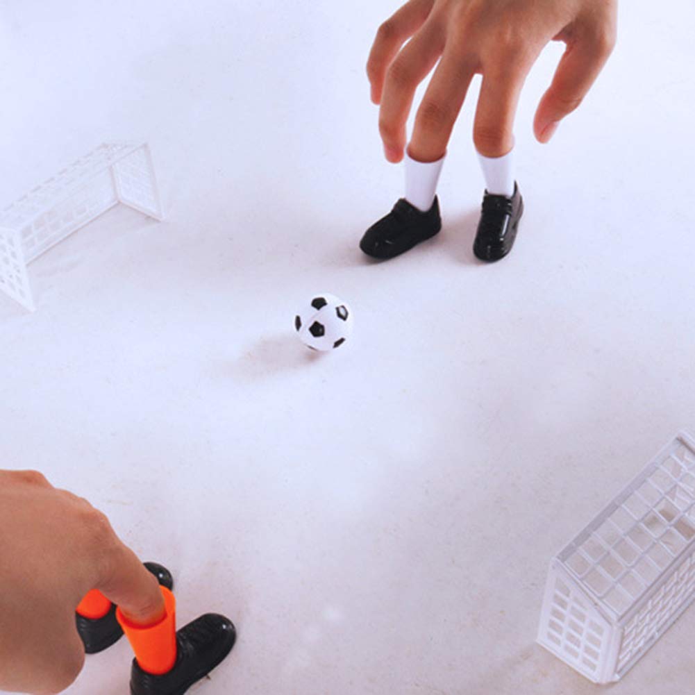 Jiecikou Mini Finger Soccer Play Table Game Set with Goals - Fun Family & Kids Party Game for Indoor & Outdoor Play