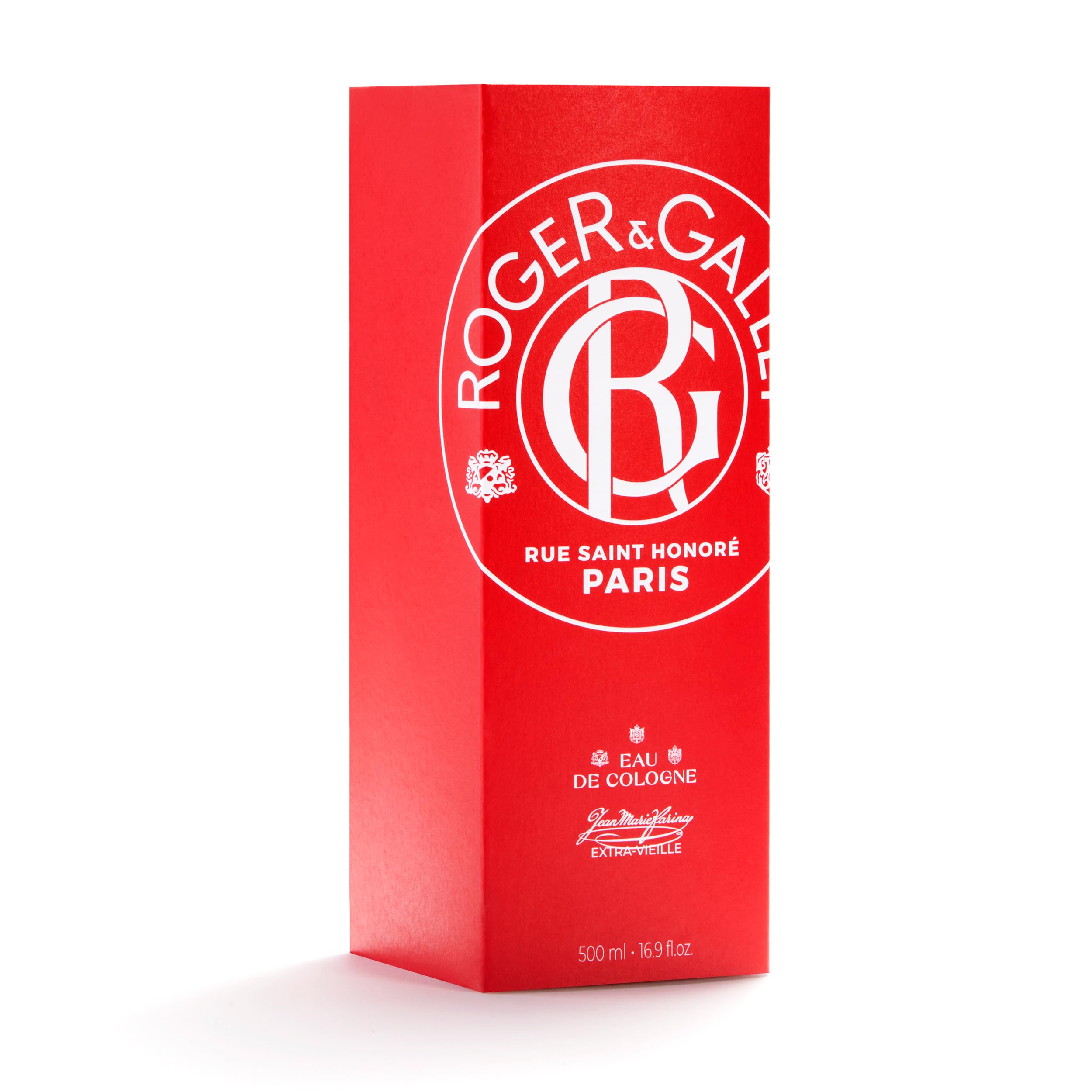 ROGER & GALLET Jean Marie Farina Eau De Cologne for Men & Women - 16.9 fl Oz Long Lasting Unisex Fragrance | Fresh Citrus & Floral Scent for Everyday Wear, Office & Special Occasions