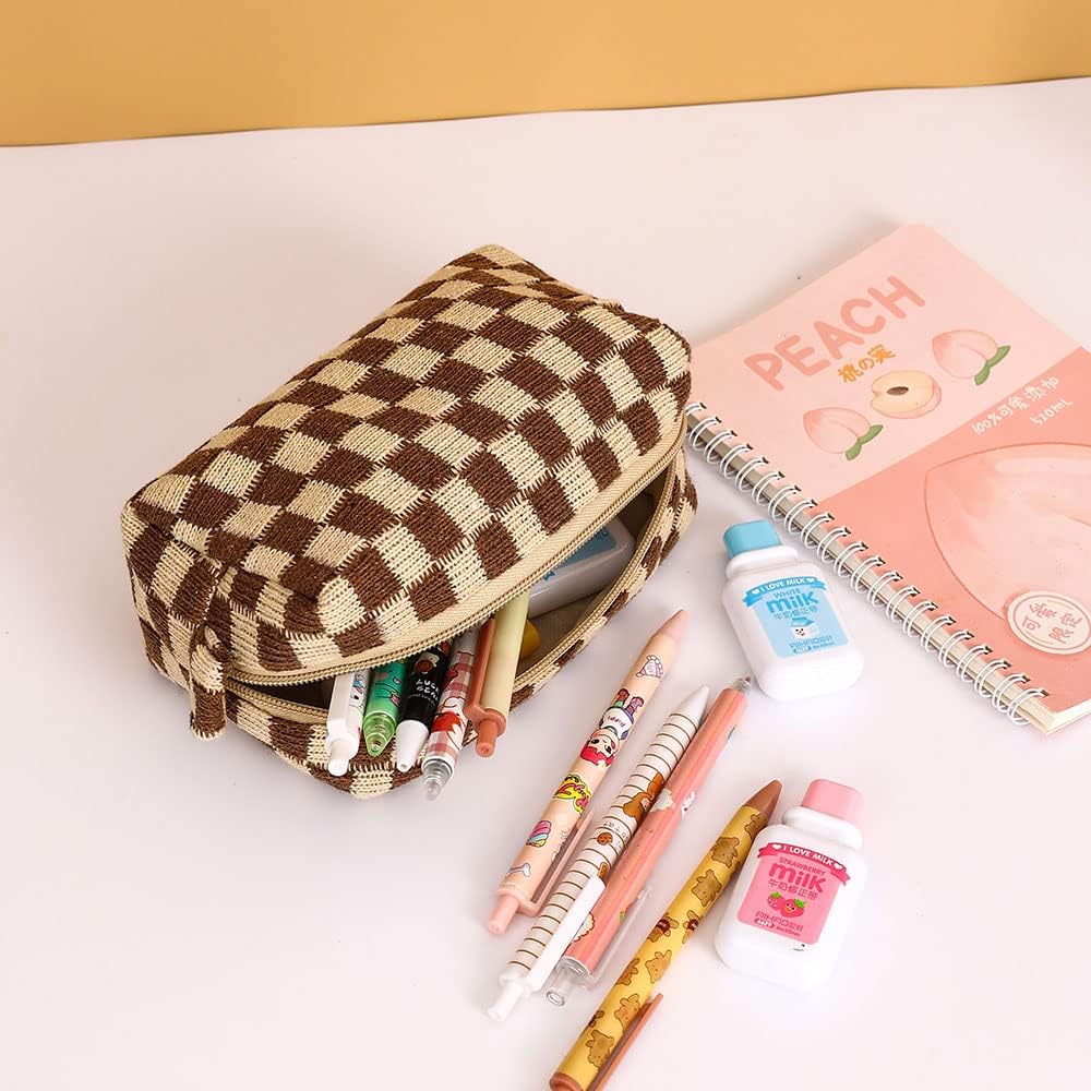 LYDZTION Large Makeup Bag for Women - Waterproof Cosmetic Organizer with Travel Toiletry Bag & Brush Pouch Set (1 Large Cosmetic Case + 1 Pencil Case) - Perfect for Travel, Gym, and Daily Beauty Storage