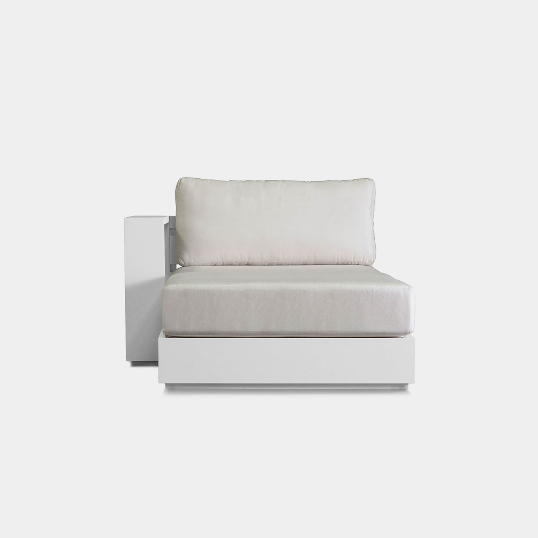 Hayman Aluminum Chaise Lounge Chair Left Facing - Outdoor Patio Furniture for Poolside, Beach, and Garden Relaxation