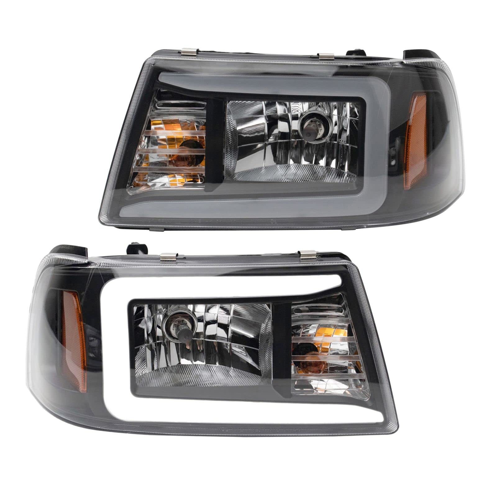 Ford Ranger Headlight Assembly Set (2001-2011) - Driver & Passenger Side Halogen Headlights - FO2502173 & FO2503173 - Perfect for Night Driving & Off-Road Adventures