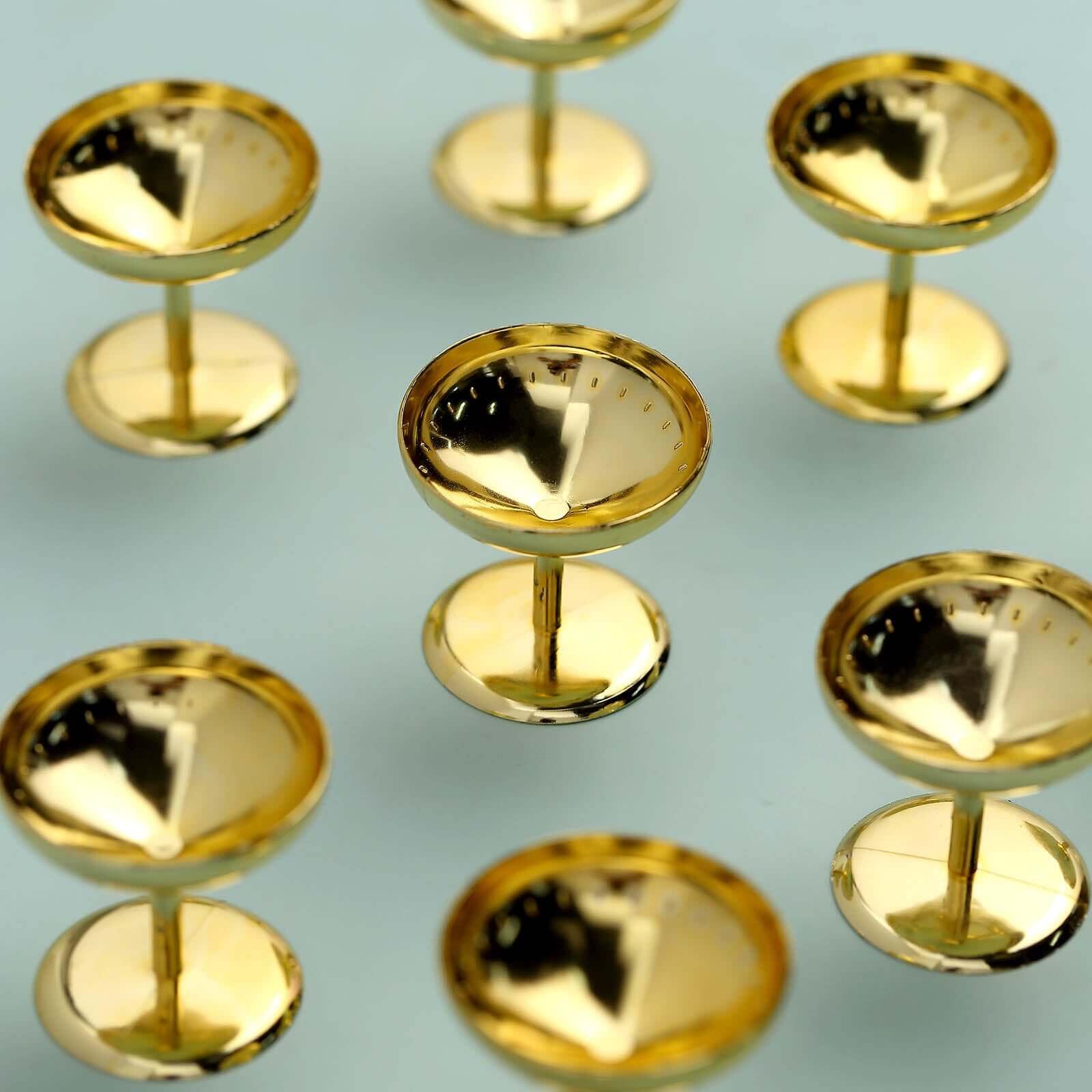 Efavormart 12 Pack 2 Inch Gold Party Favor Dessert Cups - Elegant Wedding Candy Dishes for Treats & Snacks | Perfect for Bridal Showers, Birthday Parties & Special Events