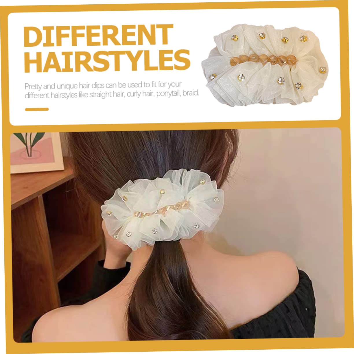 FOMIYES Rhinestone Hair Clips for Women - Elegant Spring Hair Accessories for Parties & Weddings