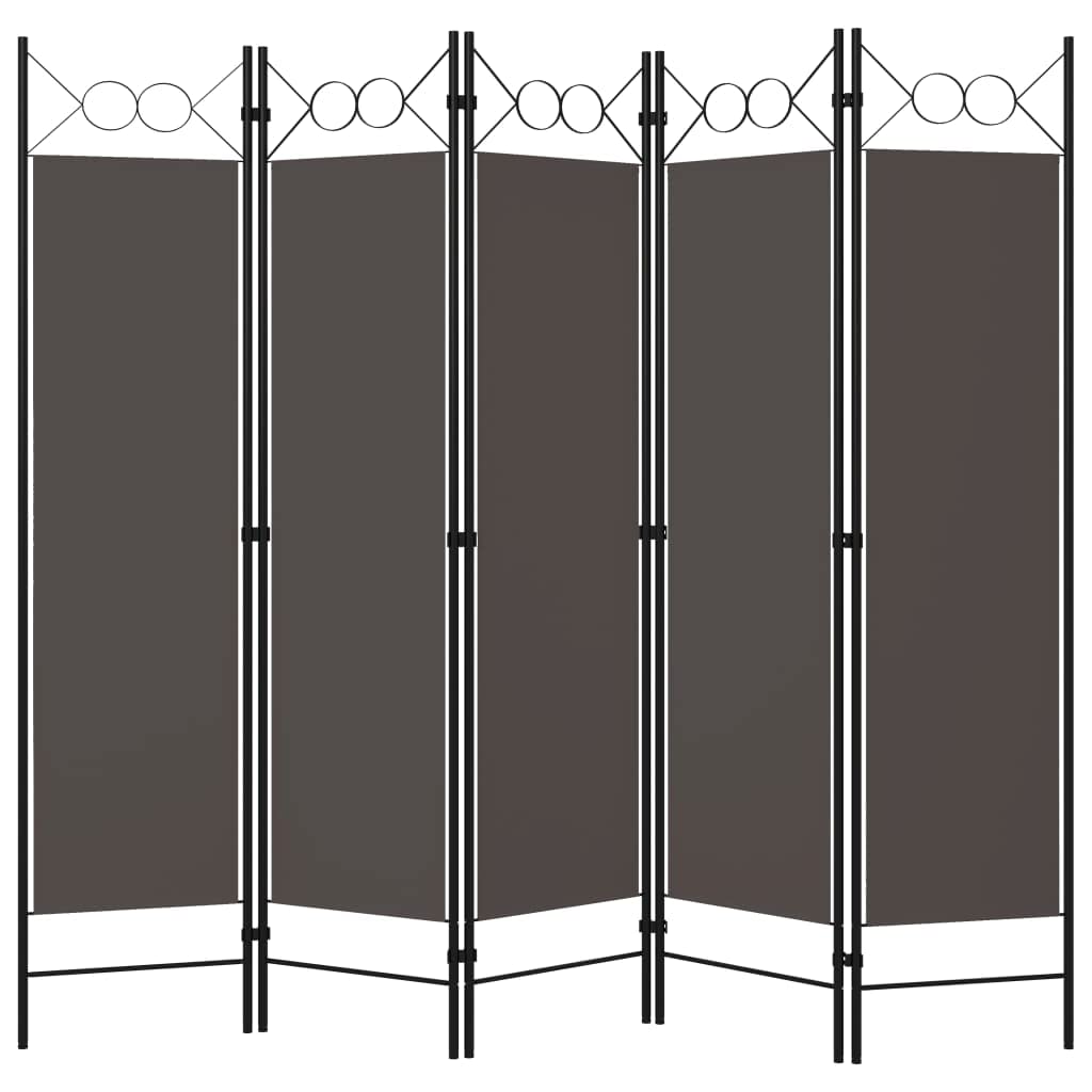 5-Panel Folding Room Divider Screen - 78.7