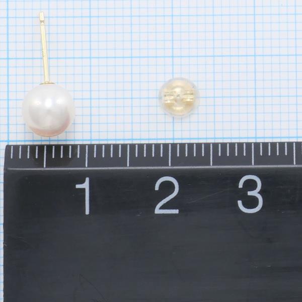 18K Yellow Gold Pearl Earrings for Women - Elegant Dangle Pearl Jewelry for Wedding, Party & Special Occasions