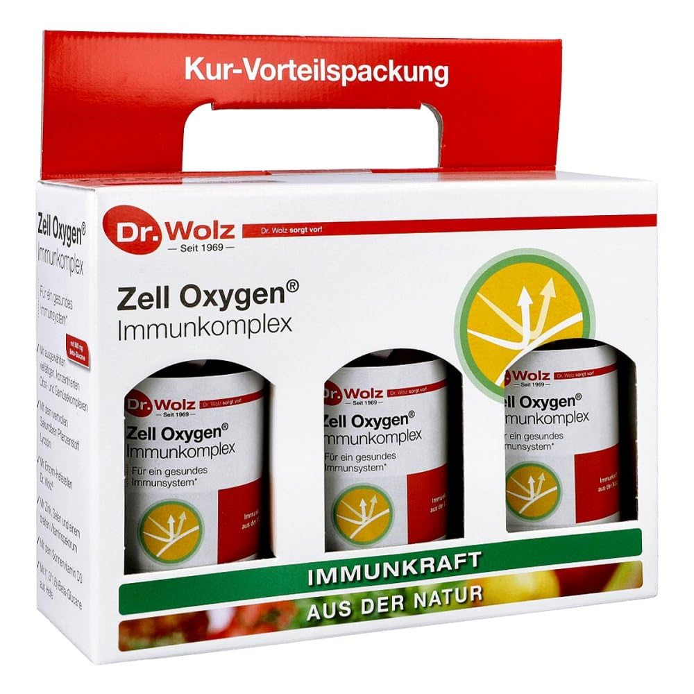 ZELL OXYGEN Immune Complex Liquid Supplement - 3X250ml Bottles - Boosts Immunity & Energy - Perfect for Daily Wellness & Cold Season Support