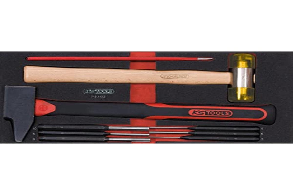 KS Tools 713.1102 9-Piece Impact Set - Fiberglass Handle for Auto Repair