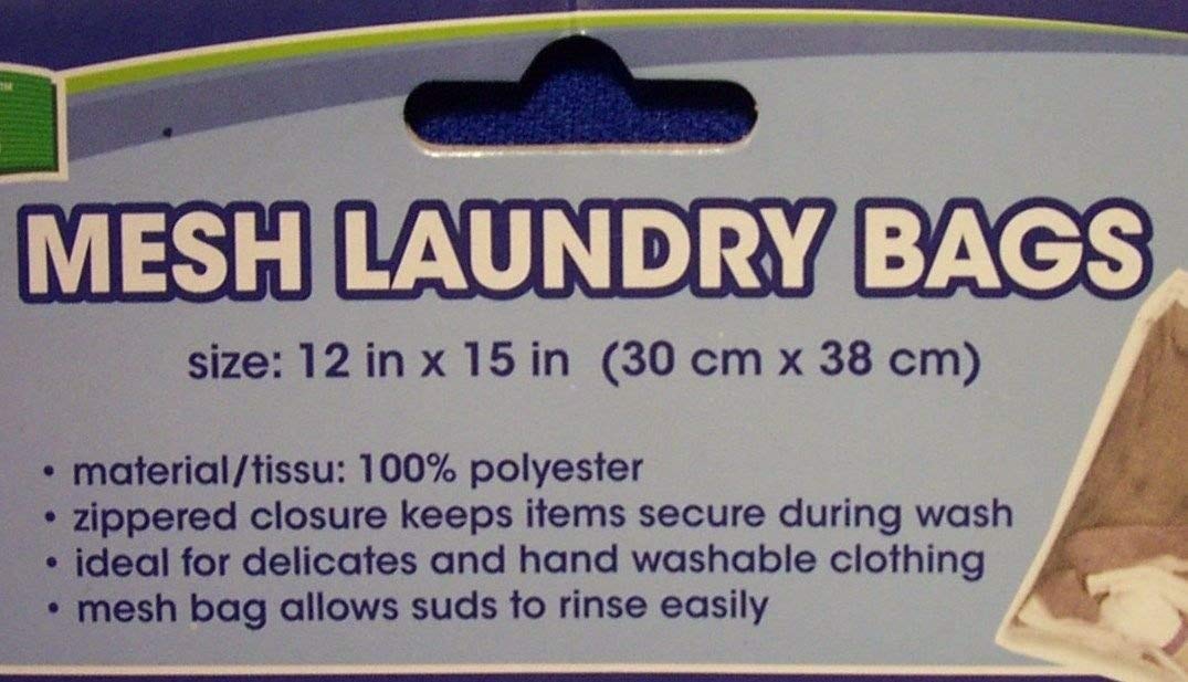 Durable Mesh White Laundry Bags (3-Pack) - Perfect for Delicates, Travel & Organizing Socks/Underwear