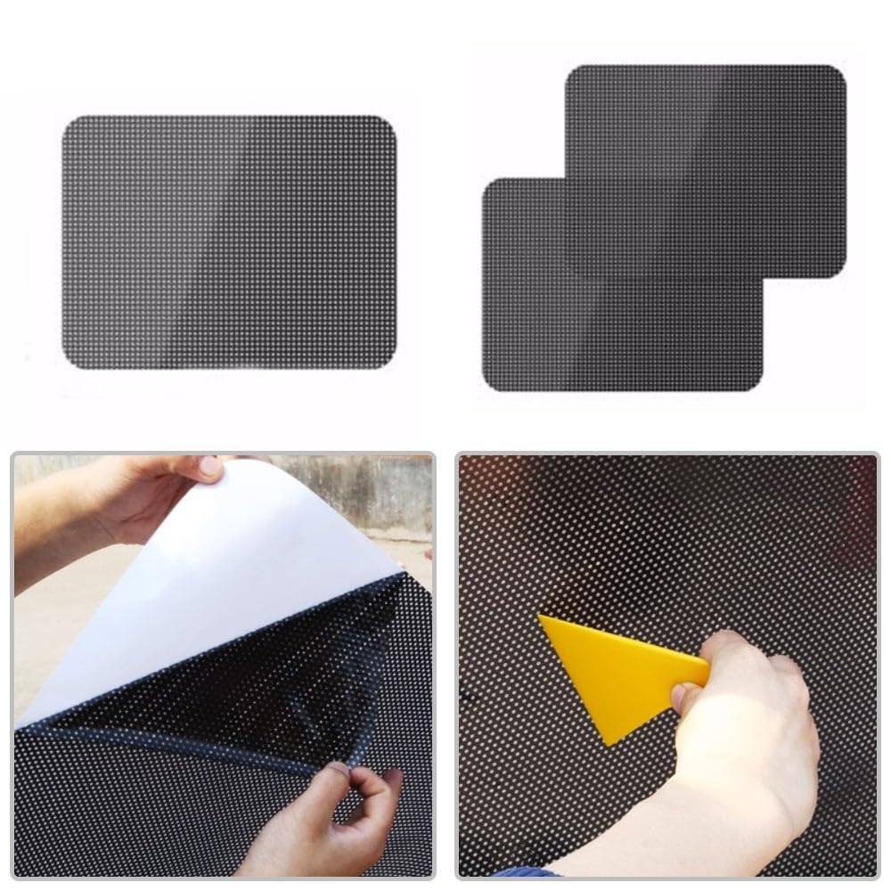 2PCS Foldable Car Window Sunshades - Reusable & Adjustable Side Window Shades for UV Protection & Heat Blocking - Perfect for Summer Driving, Road Trips & Baby Safety