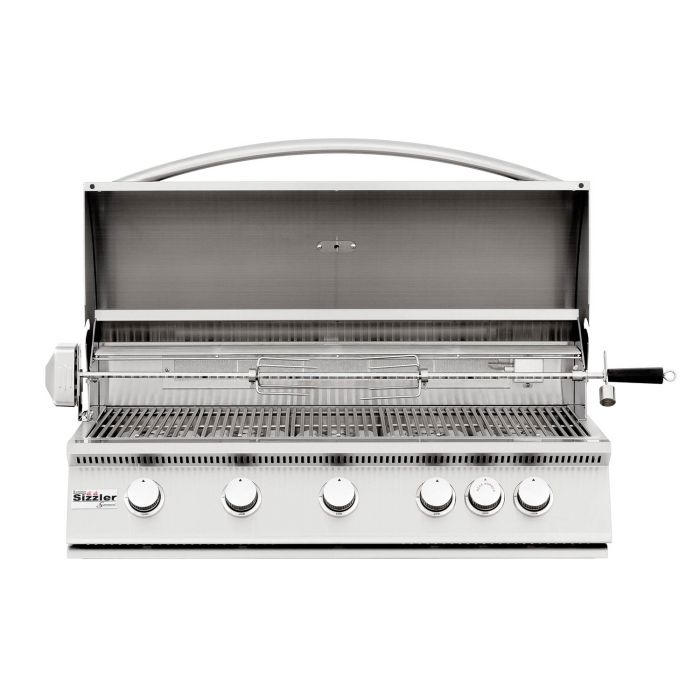 Summerset Sizzler Series 40 Built-In Natural Gas Grill - Premium Outdoor BBQ Grill for Backyard, Patio & Deck Cooking (SIZ40 NG/LP)
