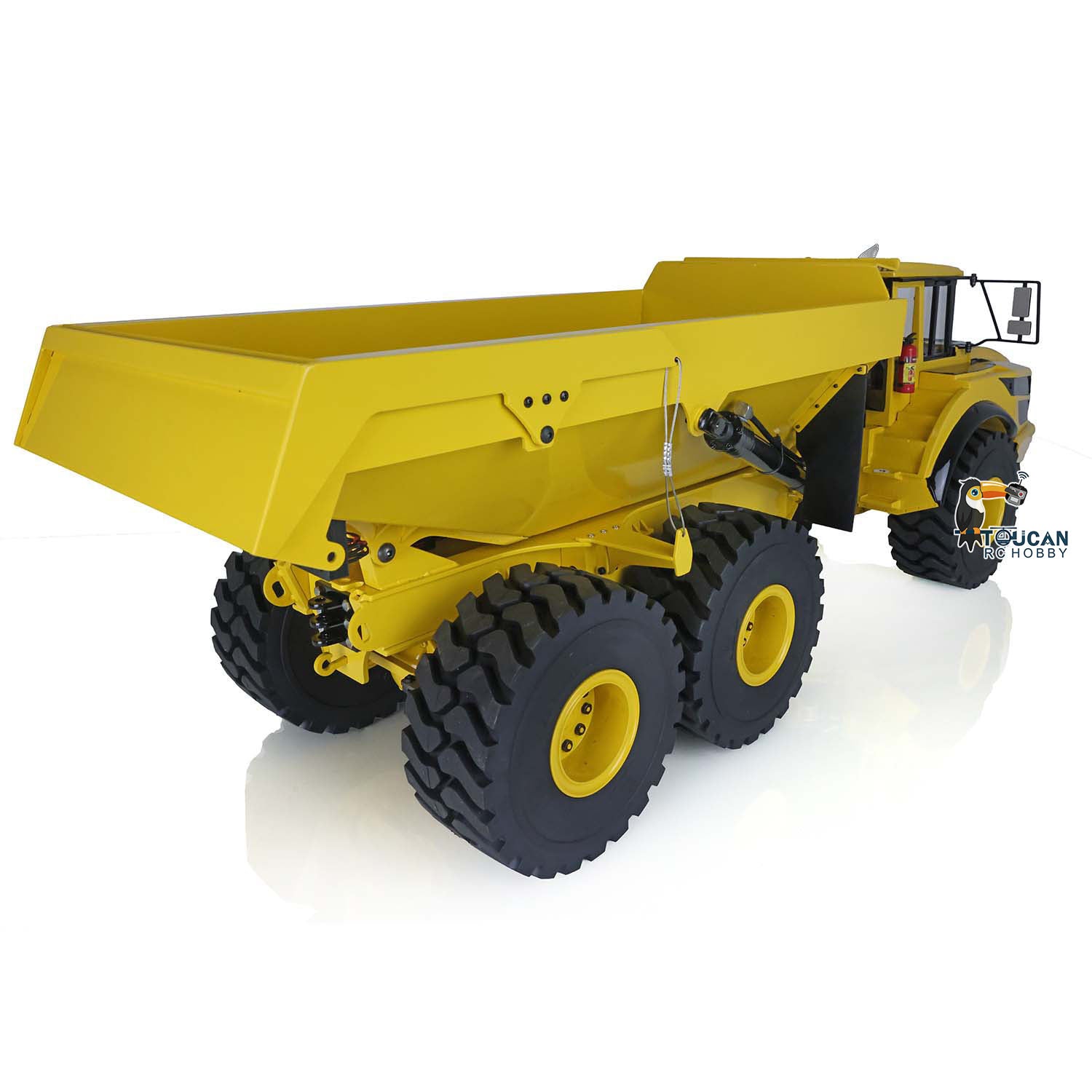 1/14 Scale A40G 6x6 Remote Control Articulated Dump Truck - Metal Hydraulic Lifting RC Construction Vehicle Toy with Servo Motor & Transmitter - Perfect for Construction Site Play, Collecting, and RC Hobby Enthusiasts