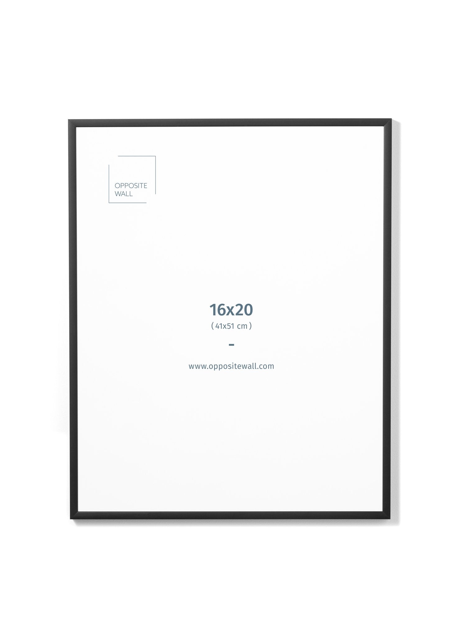 16x20 Inch Black Metal Picture Frame (41x51 cm) - Modern Wall Art Display for Photos, Posters, and Certificates - Perfect for Home, Office, and Gallery Decor